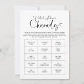 Invitation Jeu de charades de mariage à calligraphie chic (Devant)