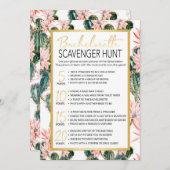 Invitation Jeu de chasse à l'objet pour l'enterrement de vie (Devant / Derrière)