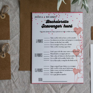 Invitation Jeu de chasse au trésor pour enterrement de vie de