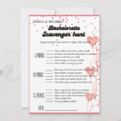 Invitation Jeu de chasse au trésor pour enterrement de vie de (Devant)