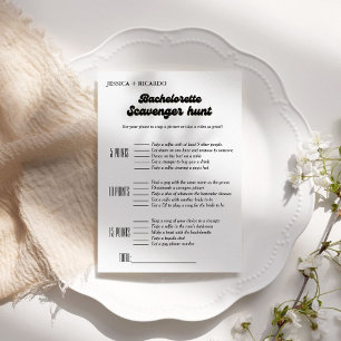 Invitation Jeu de chasse au trésor pour l'enterrement de vie 