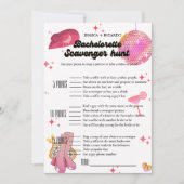 Invitation jeu de chasse photo pour enterrement de vie de jeu (Devant)