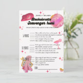 Invitation jeu de chasse photo pour enterrement de vie de jeu (Debout devant)