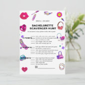 Invitation jeu de chasse photo pour EVJF bébé des années 90 (Debout devant)