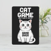 Invitation Jeu de chat ne regardez pas le chat sur drôle (Debout devant)