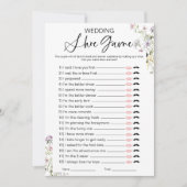 Invitation Jeu de chaussure de mariage de fleur sauvage pour (Devant)
