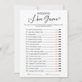 Invitation Jeu de chaussure de mariage pour la fête de mariag (Devant)