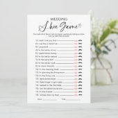 Invitation Jeu de chaussure de mariage pour la fête de mariag (Debout devant)