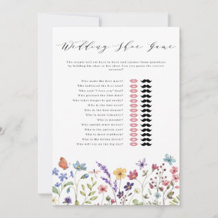 Invitation Jeu de chaussures de mariage floral printemps été