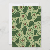 Invitation Jeu de conseil baby shower Avocado (Dos)