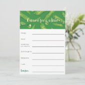 Invitation Jeu de conseils de baby shower de pois doux (Debout devant)