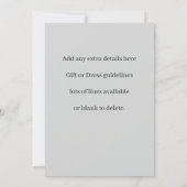 Invitation Jeu de correspondances Rennes blanches Éditer Noël (Dos)