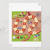 Invitation Jeu de course (Devant / Derrière)