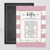 Invitation jeu de défi selfie (Devant / Derrière)