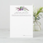 Invitation Jeu de dessin de shower de mariage sur les succule (Debout devant)