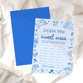 Invitation Jeu de devinette de bébé douche « Le doux désordre