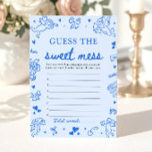 Invitation Jeu de devinette de bébé douche « Le doux désordre