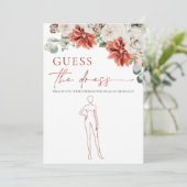 Invitation Jeu de devinette de la robe de mariage Red Winter (Debout devant)