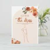 Invitation Jeu de devinette de la robe de mariée pour la douc (Debout devant)