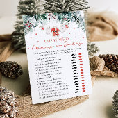 Invitation Jeu de devinette de Noël pour bébé : Maman ou Papa