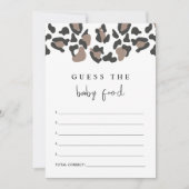Invitation Jeu de devinette de nourriture pour bébé avec impr (Devant)