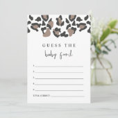 Invitation Jeu de devinette de nourriture pour bébé avec impr (Debout devant)