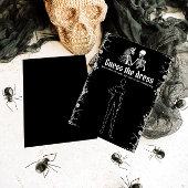 Invitation Jeu de devinette de robe de mariée Black Halloween