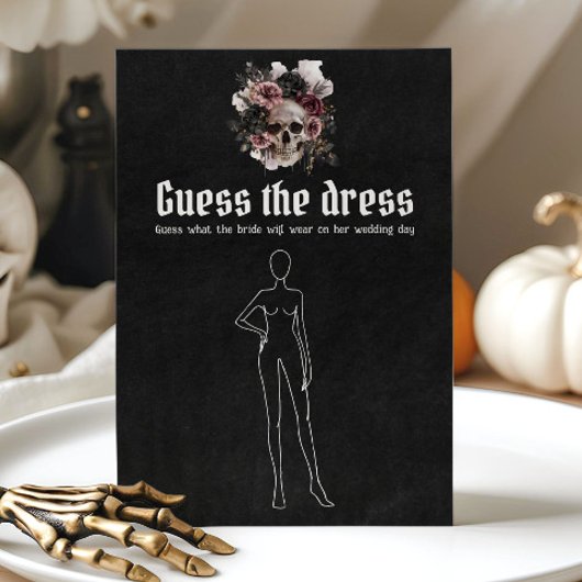 Invitation Jeu de devinette de robe de mariée pour enterremen