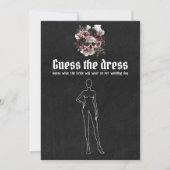 Invitation Jeu de devinette de robe de mariée pour enterremen (Devant)