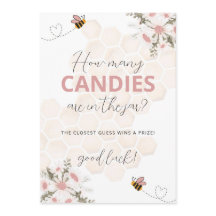 Jeu de devinette pour Baby Shower Sweet Little Hon