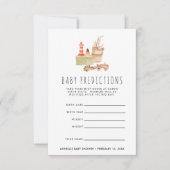 Invitation Jeu de devinette pour bébé boho neutre (Devant)