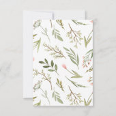 Invitation Jeu de devinette pour bébé boho neutre (Dos)