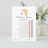 Invitation Jeu de douche 'Bubbles & Brew 'Guess Who'  (Debout devant)