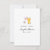 Invitation Jeu de douche 'Bubbles & Brew 'Guess Who'  (Dos)