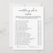 Invitation Jeu de douche minimaliste Mariage (Devant)