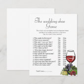 Invitation Jeu de douche nuptiale, le jeu de chaussure de mar (Devant / Derrière)