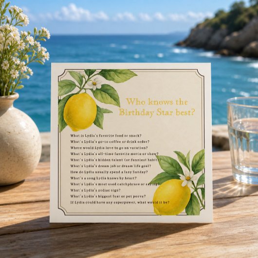 Invitation Jeu de fête d'anniversaire imprimable