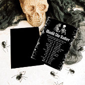 Invitation Jeu de fête de douche de mariée "Halloween Would S