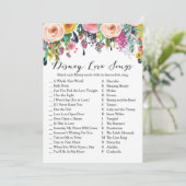 Invitation Jeu de Fête de l'mariée de jardin avec réponse en  (Debout devant)