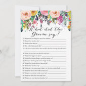 Invitation Jeu de Fête de l'mariée de Jeu 2x 5x7 (Devant)