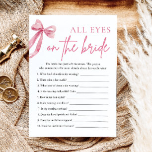 Invitation Jeu de fête de mariage en rose: Toute l'attention