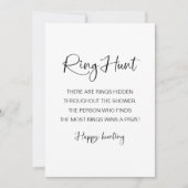 Invitation Jeu de Fête des mariées de chasse à l'anneau (Devant)