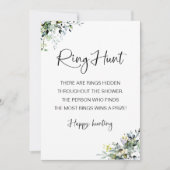 Invitation Jeu de Fête des mariées de chasse à l'anneau (Devant)