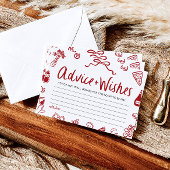 Invitation Jeu de Fête des mariées de conseil et de souhaits 