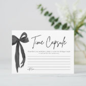 Invitation Jeu de Fête des mariées de temps Black Bow (Debout devant)