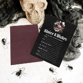 Invitation Jeu de Fête des mariées Halloween Conseils et voeu