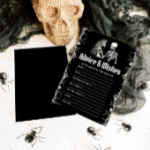 Invitation Jeu de Fête des mariées Halloween Conseils et voeu