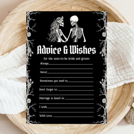 Invitation Jeu de Fête des mariées Halloween Conseils et voeu