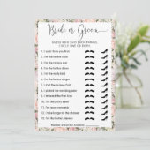 Invitation Jeu de Fête des mariées Qui connaît le plus le cou (Debout devant)