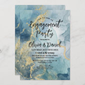 Invitation Jeu de fiançailles Crystals Couples Douche (Devant / Derrière)